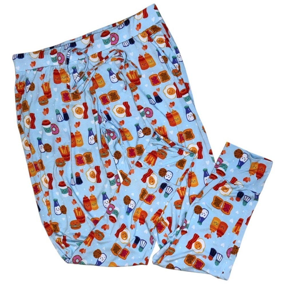 Little Bum Bums Bamboo Pajama Pants Women’s Small – Breakfast Print - Picture 5 of 6